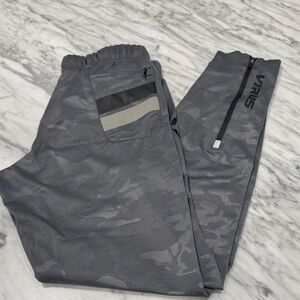 Virus Black and Gray Joggers